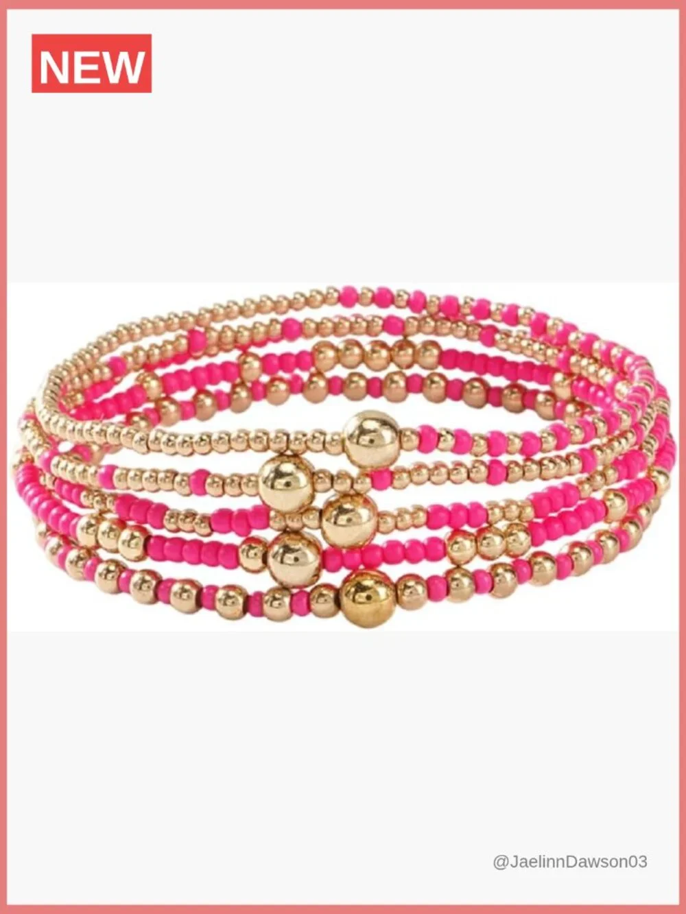 Multilayer Resin Beaded Stackable Stretch Bracelets Set Friendship Boho Jewelry